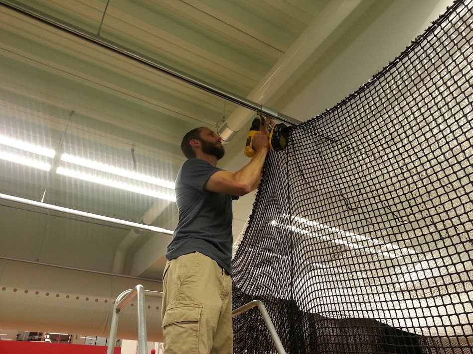 Sports Facility Installation Batting, Installing Batting Cage In Garage