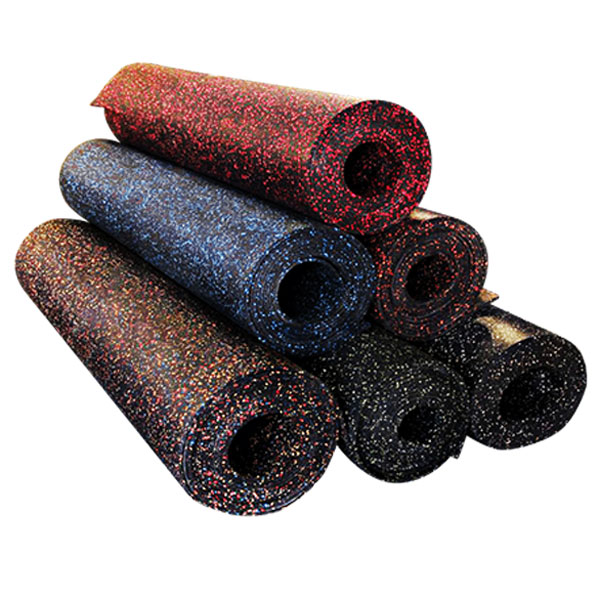Black Rubber Flooring Rolls 3/8 | IRON COMPANY (RL-BLACK-ROLL-3/8)
