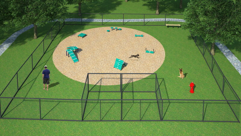 Dog Park Complete System - A-Frame, Ramps, Teeter Totter, Hoops, Jumps,  Hurdles, Barrel, Wait Table, Weave Poles - 15 Agility Obstacles - Practice  Sports