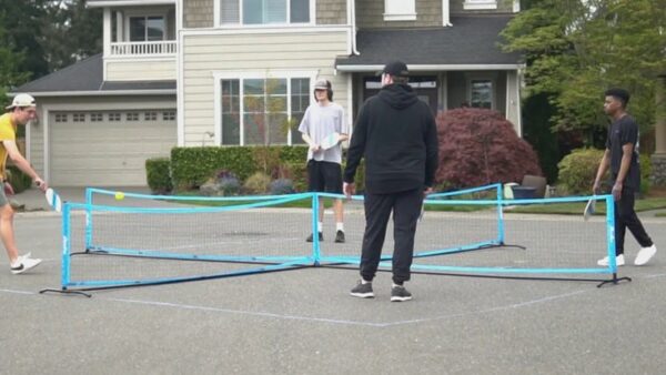 Playing 4 Square Pickleball
