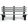 Forward 6ft Comfort Park Ave. Bench with Gray Slats