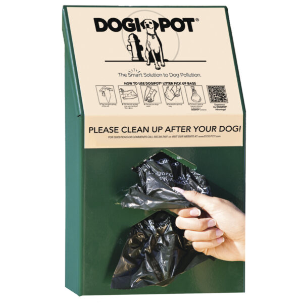 Forest Green Dogipot Jr. Bag Dispenser