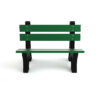 Green 4ft Colonial Bench Front