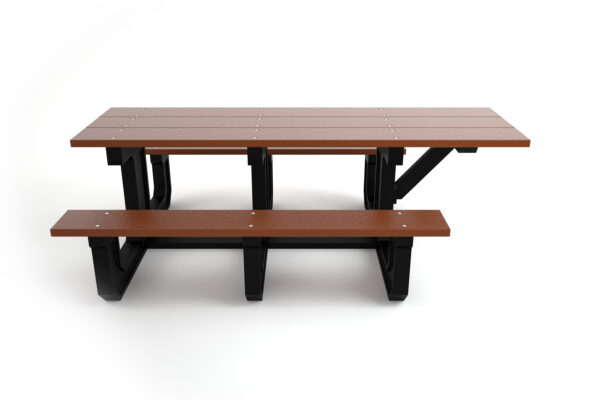 Brown 6ft ADA Park Place Table Side View