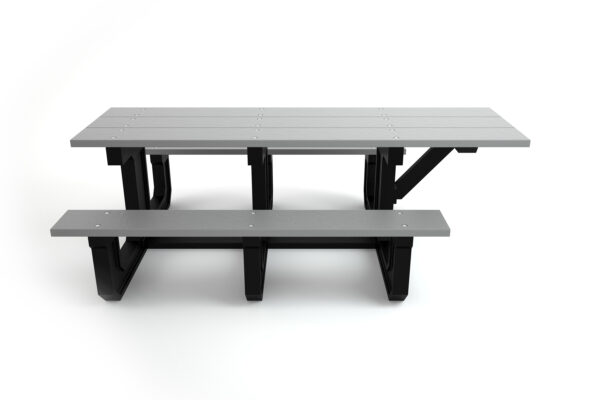 Gray 6ft ADA Park Place Table Side View