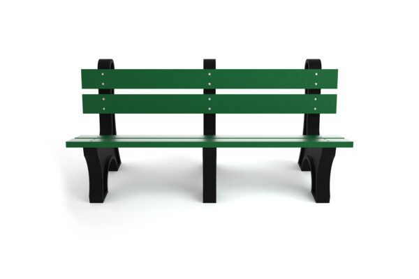 Green 6ft Colonial Bench Front
