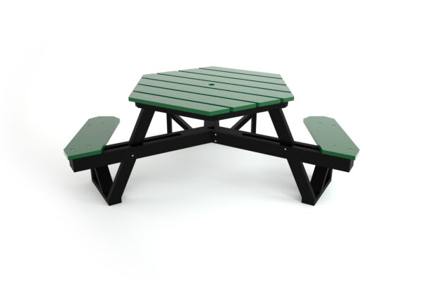 ADA Green 6ft Hex Table
