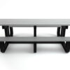 Gray 8ft Park Place Table Front View