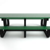 Green 8ft Park Place Table Front View
