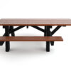 ADA A Frame Table 6ft Brown Side View