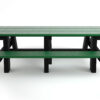 A Frame Table 8ft Green Side View