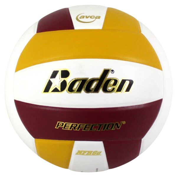 Perfection Volleyball - maroon, yellow, and white
