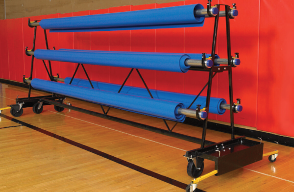 8 Roller Mobile Storage Rack System with covers